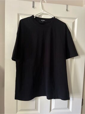 Blu rock Men's Black Crewneck T-Shirt
